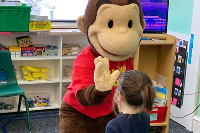 Curious George in the classroom