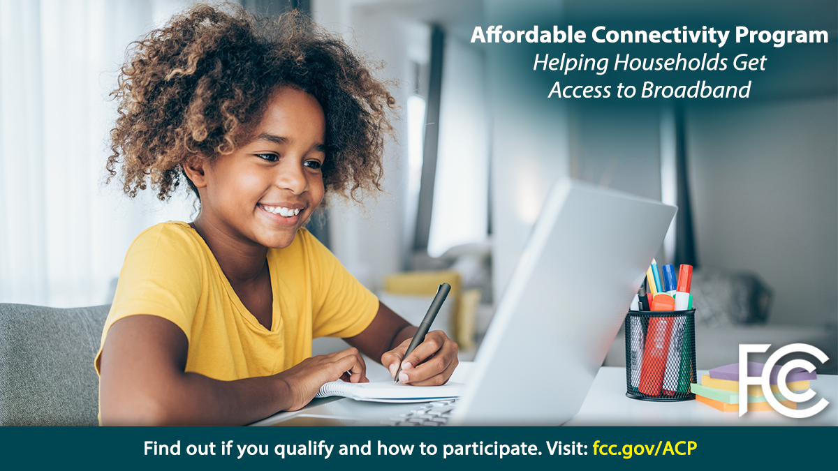 Affordable Connectivity Program | Find out if you qualify and how to participate. Visit: fcc.gov/ACP